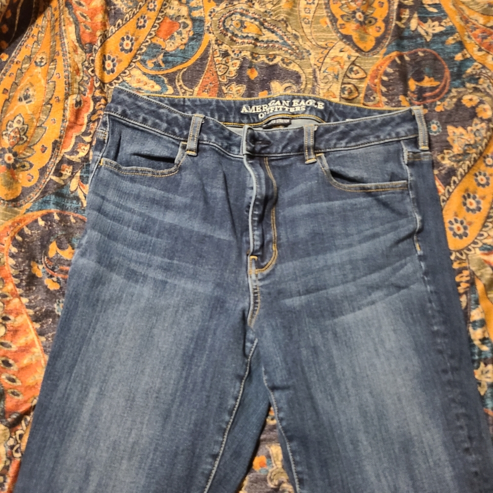 American eagle high rise skinny stretch jeans 12